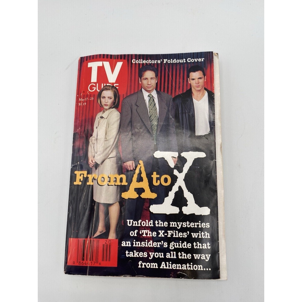 TV GUIDE May 17-23 1997 THE X-FILES GILLIAN ANDERSON DAVID DUCHOVNY Foldout Cove